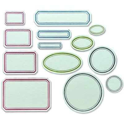 Sizzix Thinlits Etiquetas Vintage Juego de Troqueles Intrincados por Tim Holtz para Journaling y Mixed Media 13 Piezas Sizzix Thinlits Etiquetas Vintage Juego de Troqueles Intrincados por Tim Holtz para Journaling y Mixed Media 13 Piezas