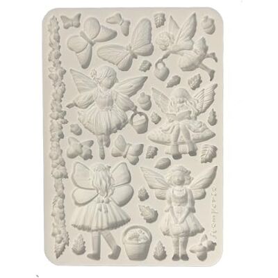 Stamperia Silicon Mould A5 for Scrapbooks, Bullet Journals and More, Non-Stick Surface, Suitable for Air-Dry Clay, Resin and More, Perfect for Crafts and Gifting (Whispering Woods, Fairies) Stamperia Silicon Mould A5 for Scrapbooks, Bullet Journals and More, Non-Stick Surface, Suitable for Air-Dry Clay, Resin and More, Perfect for Crafts and Gifting (Whispering Woods, Fairies)