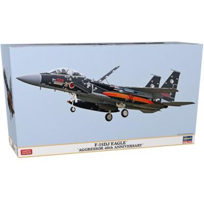 Hasegawa 1:72 F-15DJ Eagle 'Aggressor 40th Anniversary' Kit de modelo, color moldeado Hasegawa 1:72 F-15DJ Eagle 'Aggressor 40th Anniversary' Kit de modelo, color moldeado