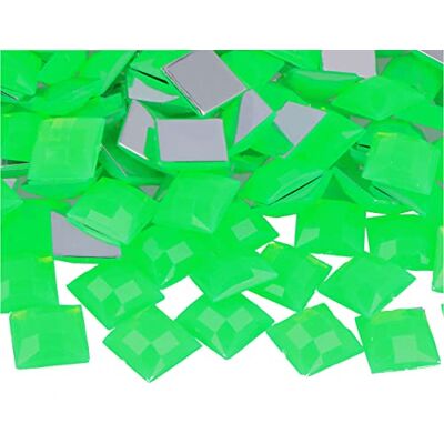 Innspiro - Z2151609 - Fluorverde - 16x16 mm - Piedras acrílicas decorativas Innspiro - Z2151609 - Fluorverde - 16x16 mm - Piedras acrílicas decorativas