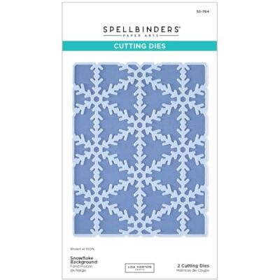 Spellbinders Troqueles grabados con fondo de copo de nieve de Lisa Horton Spellbinders Troqueles grabados con fondo de copo de nieve de Lisa Horton