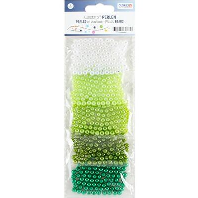 GLOREX Kit de Perlas, Verde, 6 mm GLOREX Kit de Perlas, Verde, 6 mm