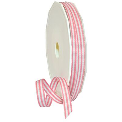 Morex Grosgrain Stripes Ribbon, 3/8" by 20 yd., Pink Morex Grosgrain Stripes Ribbon, 3/8" by 20 yd., Pink