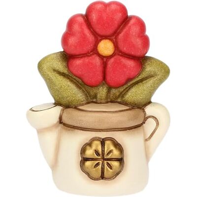 THUN Mini regadera con prímula cerámica Colección Bombonera 4.6 x 3.3 x 6.1 cm THUN Mini regadera con prímula cerámica Colección Bombonera 4.6 x 3.3 x 6.1 cm