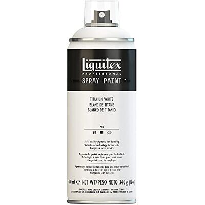 Liquitex Acrílico en Spray, 400 ml, Blanco (Blanco De Titanio) Liquitex Acrílico en Spray, 400 ml, Blanco (Blanco De Titanio)