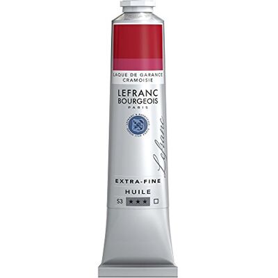 Lefranc Bourgeois Óleo Extra Fino brillante y vibrante – Laca de Granza Carmesí, Tubo de 200 ml Lefranc Bourgeois Óleo Extra Fino brillante y vibrante – Laca de Granza Carmesí, Tubo de 200 ml
