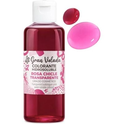 GRAN VELADA Colorante Jabón Glicerina Rosa Chicle Transparente Fácil de Usar Hidrosoluble Crea Jabones Espectaculares y Llamativos 250 ml GRAN VELADA Colorante Jabón Glicerina Rosa Chicle Transparente Fácil de Usar Hidrosoluble Crea Jabones Espectaculares y Llamativos 250 ml
