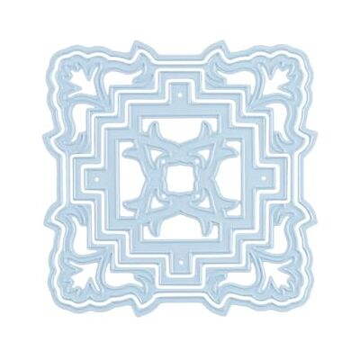 Nellie's Choice Troquel de Forma Ornamento Floral-9,7 x 9,7 cm-para Hacer Tarjetas, Navidad, Scrapbooking, Manualidades, DIY, Azul, 97x97mm Nellie's Choice Troquel de Forma Ornamento Floral-9,7 x 9,7 cm-para Hacer Tarjetas, Navidad, Scrapbooking, Manualidades, DIY, Azul, 97x97mm