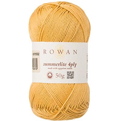 Rowan Summerlite T.O.Gold Hilo de algodón 100% de 4 capas, 50 g Rowan Summerlite T.O.Gold Hilo de algodón 100% de 4 capas, 50 g
