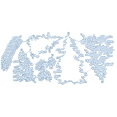 Nellie's Choice Troquel-Árboles y Ramas-6 troqueles-17,4 x 8,1 cm-para Hacer Tarjetas, Navidad, Scrapbooking, Manualidades, DIY, Azul, 174x81mm Nellie's Choice Troquel-Árboles y Ramas-6 troqueles-17,4 x 8,1 cm-para Hacer Tarjetas, Navidad, Scrapbooking, Manualidades, DIY, Azul, 174x81mm