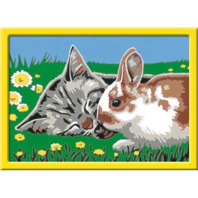 Ravensburger CreArt , diseño de Gatitos y conejitos, para niños a Partir de 7 años, Set de Pintura con Marco, Pincel y Pinturas acrílicas, Regalo para niños y niñas Ravensburger CreArt , diseño de Gatitos y conejitos, para niños a Partir de 7 años, Set de Pintura con Marco, Pincel y Pinturas acrílicas, Regalo para niños y niñas