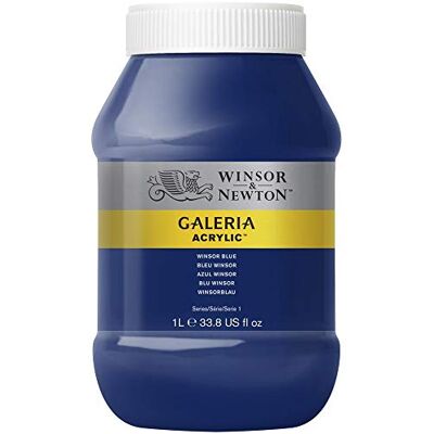 Winsor & Newton acrílico Galeria bote de 1L azul winsor (matiz rojo) Winsor & Newton acrílico Galeria bote de 1L azul winsor (matiz rojo)