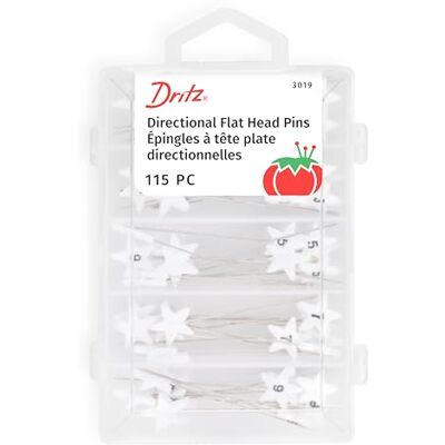 Dritz Cabeza Plana numerados y direccional Pins, 115 CT Dritz Cabeza Plana numerados y direccional Pins, 115 CT