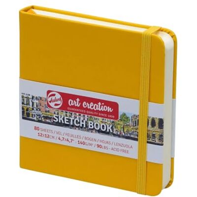 ART Sketchbook Amarillo Oro 12x12 cm 140g 80 hojas Papel de dibujo sin ácido ART Sketchbook Amarillo Oro 12x12 cm 140g 80 hojas Papel de dibujo sin ácido