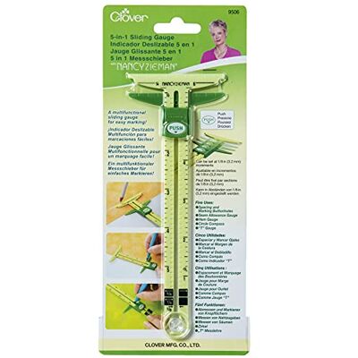 Clover 5-In-1 Sliding Gauge with Nancy Zieman- Clover 5-In-1 Sliding Gauge with Nancy Zieman-