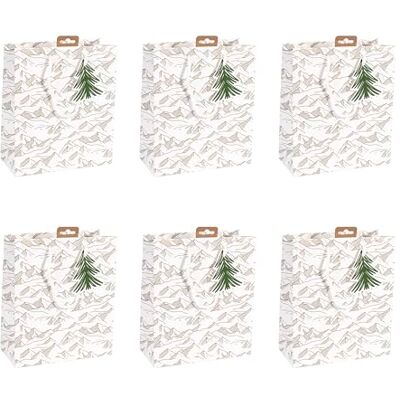 Eurowrap Clairefontaine – Juego de 6 bolsas de regalo Excellia – Tamaño mediano – 21,5 x 10,2 x 25,3 cm – 210 g – Patrón: Altittude– Embalaje de regalo, ideal para: libro, juego, pequeños Eurowrap Clairefontaine – Juego de 6 bolsas de regalo Excellia – Tamaño mediano – 21,5 x 10,2 x 25,3 cm – 210 g – Patrón: Altittude– Embalaje de regalo, ideal para: libro, juego, pequeños