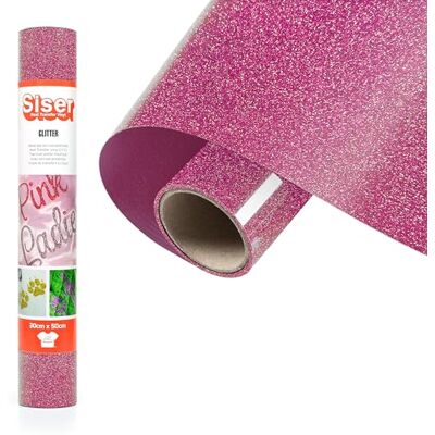 SISER Glitter Rainbow Plum, 30 cm x 0,5 m, vinilo termoadhesivo brillante para personalizar tejidos, ropa y accesorios, manualidades, fácil de cortar SISER Glitter Rainbow Plum, 30 cm x 0,5 m, vinilo termoadhesivo brillante para personalizar tejidos, ropa y accesorios, manualidades, fácil de cortar