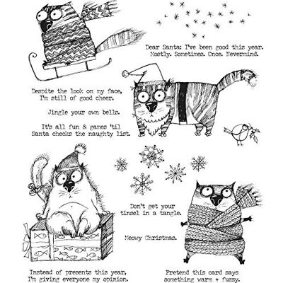 Stampers Anonymous Gato sarcástico Navidad Stampers Anonymous Gato sarcástico Navidad