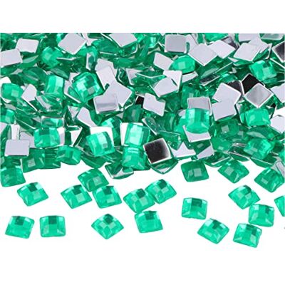 Innspiro - Z2150805 - Verde 8x8 mm - Acrylic stones Innspiro - Z2150805 - Verde 8x8 mm - Acrylic stones