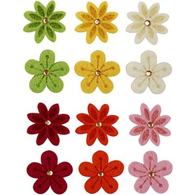 Creativ 120ASSTD Flores de fieltro (30 mm de grosor, 2,5 mm) Creativ 120ASSTD Flores de fieltro (30 mm de grosor, 2,5 mm)