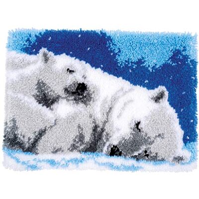 Vervaco Kit Alfombra Gancho De Pestillo Alfombras De Habitacion OSO POLAR DIY Manualidades Adultos Set Creativo Regalo Bordado Kit Principiantes ca. 53 x 39 cm Latch Hook Embroidery Vervaco Kit Alfombra Gancho De Pestillo Alfombras De Habitacion OSO POLAR DIY Manualidades Adultos Set Creativo Regalo Bordado Kit Principiantes ca. 53 x 39 cm Latch Hook Embroidery
