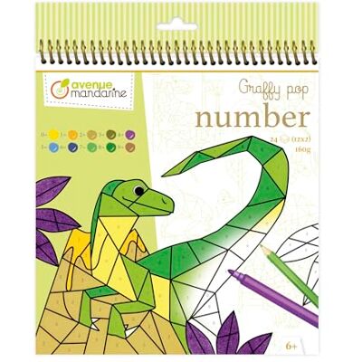 Avenue Mandarine Cuaderno para colorear , dinosaurios Avenue Mandarine Cuaderno para colorear , dinosaurios