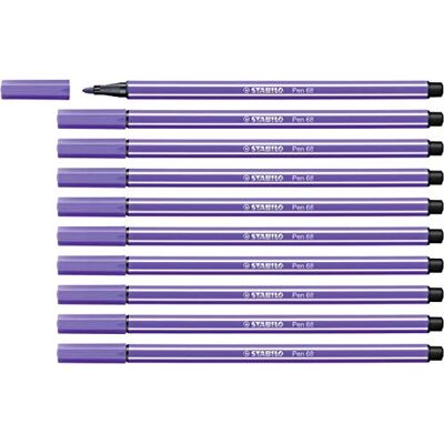 STABILO rotulador premium Pen 68 pack de 10, violeta STABILO rotulador premium Pen 68 pack de 10, violeta