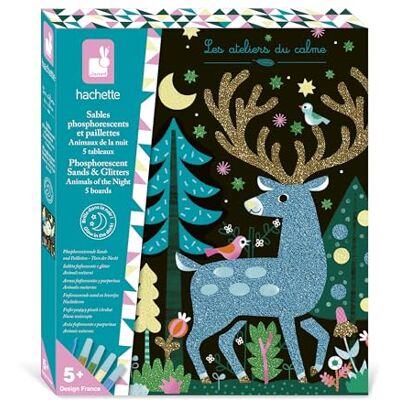 Janod Kit Creativo 5 Cuadros para Decorar con Arena fosforescente y Purpurina Manualidades 5 Cuadros para Decorar + Herramienta Imaginación y Creatividad DIY A Partir de 6 años Janod Kit Creativo 5 Cuadros para Decorar con Arena fosforescente y Purpurina Manualidades 5 Cuadros para Decorar + Herramienta Imaginación y Creatividad DIY A Partir de 6 años