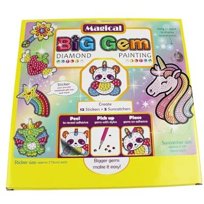 Pracht Creatives Hobby Diamond Painting Box Magical, para 12 pegatinas y 2 cuadros de ventana con motivos mágicos, kit de manualidades para pintar con piedras brillantes, para niños a partir de 8 años Pracht Creatives Hobby Diamond Painting Box Magical, para 12 pegatinas y 2 cuadros de ventana con motivos mágicos, kit de manualidades para pintar con piedras brillantes, para niños a partir de 8 años