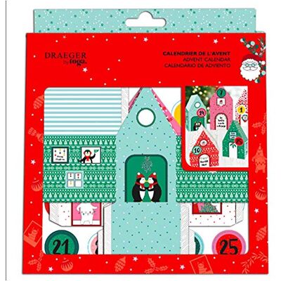 Toga Kit de Navidad, rojo y verde, casas 8,5 a 12 cm, juego de 5 piezas Toga Kit de Navidad, rojo y verde, casas 8,5 a 12 cm, juego de 5 piezas