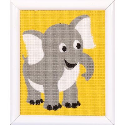 Vervaco Kit Creativo Niños Kit Bordado Punto De Cruz Manualidades UN ELEFANTEDIY Niños Creativo Regalo Set Principiantes Canvas Para Bordar ca. 12,5 x 16 cm Kids Crafts Cross Stitch Vervaco Kit Creativo Niños Kit Bordado Punto De Cruz Manualidades UN ELEFANTEDIY Niños Creativo Regalo Set Principiantes Canvas Para Bordar ca. 12,5 x 16 cm Kids Crafts Cross Stitch