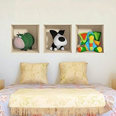 Ambiance Sticker Adhesivo de Pared, Vinilo, Multicolor, 30x90cm Ambiance Sticker Adhesivo de Pared, Vinilo, Multicolor, 30x90cm