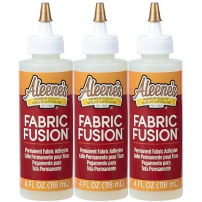 Aleene's Aleenes, Ilovetocreate Pegamento de fusión para tela, 118 ml, 3 unidades, adhesivo a base, paquete de 3 Aleene's Aleenes, Ilovetocreate Pegamento de fusión para tela, 118 ml, 3 unidades, adhesivo a base, paquete de 3
