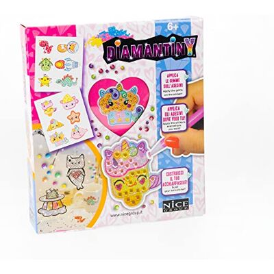 DIAMANTINY Creative Art XL Gems, Crea adhesivos y tocador de sol con efecto mosaico en 3D DIAMANTINY Creative Art XL Gems, Crea adhesivos y tocador de sol con efecto mosaico en 3D