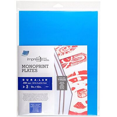 Grafix Print Media Monoprint Plates Impress-Placas monoimpresas, 3 kg, 22,8 x 30,5 cm, Poliéster, 34W x 29L S Grafix Print Media Monoprint Plates Impress-Placas monoimpresas, 3 kg, 22,8 x 30,5 cm, Poliéster, 34W x 29L S