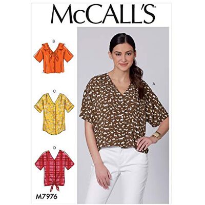 Mc Call McCall's M7976, patrón de costura, plantilla, papel, color blanco, varios Mc Call McCall's M7976, patrón de costura, plantilla, papel, color blanco, varios