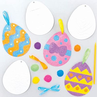 Baker Ross Sand Kunst Ostereier Bastelset 6er Pack, Sandkunst Kits para Kinder () Baker Ross Sand Kunst Ostereier Bastelset 6er Pack, Sandkunst Kits para Kinder ()