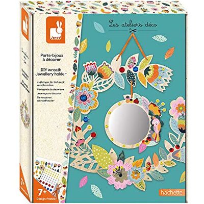 Janod Portajoyas de Madera para Decorar Les Ateliers Du Calme Kit Infantil de Manualidades Creativas Desarrolla la Motricidad Fina y la Creatividad A Partir de 7 Años, Janod Portajoyas de Madera para Decorar Les Ateliers Du Calme Kit Infantil de Manualidades Creativas Desarrolla la Motricidad Fina y la Creatividad A Partir de 7 Años,