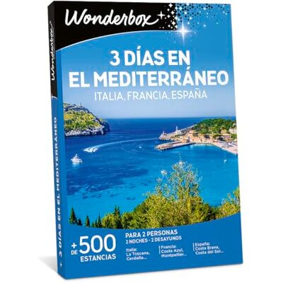 WONDERBOX Caja Regalo 3 días en el Mediterráneo 1 Noche o 2 Noches con Desayunos para 2 Personas Junto a su Mascota + de 5 estancias Ideas Regalo en Pareja WONDERBOX Caja Regalo 3 días en el Mediterráneo 1 Noche o 2 Noches con Desayunos para 2 Personas Junto a su Mascota + de 5 estancias Ideas Regalo en Pareja