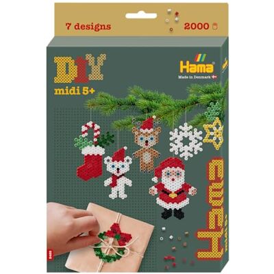 Hama Beads Approx. 2.000 Cuentas, 1 Tablero Hexagonal Mediano n.º 329, Hoja de diseño Impreso a Color, Instrucciones y Papel de Ironing. Hama Beads Approx. 2.000 Cuentas, 1 Tablero Hexagonal Mediano n.º 329, Hoja de diseño Impreso a Color, Instrucciones y Papel de Ironing.