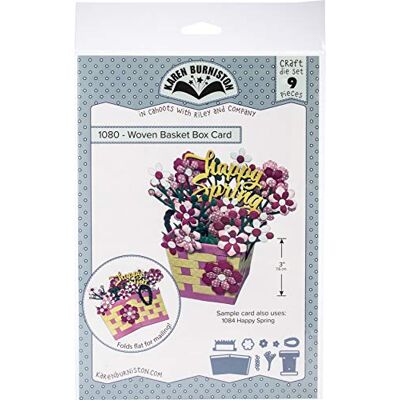 KAREN BURNISTON Dies-Woven Basket Box Card KAREN BURNISTON Dies-Woven Basket Box Card