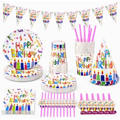 Carehabi 106 Piezas Vajilla de Fiesta Puntos Set para 20 Invitados Cubertería de Cartón Vasos Servilletas para Cumpleaños Aniversarios Carehabi 106 Piezas Vajilla de Fiesta Puntos Set para 20 Invitados Cubertería de Cartón Vasos Servilletas para Cumpleaños Aniversarios
