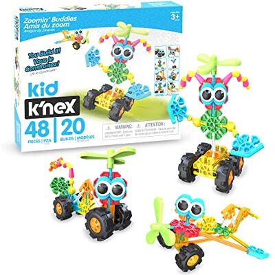 Basic Fun Kid K'NEX Zoomin' Buddies Juego de Manualidades Con 48 Piezas, Juguetes Educativos y de Construcción Divertidos y Coloridos Para Niños y Niñas Basic Fun Kid K'NEX Zoomin' Buddies Juego de Manualidades Con 48 Piezas, Juguetes Educativos y de Construcción Divertidos y Coloridos Para Niños y Niñas