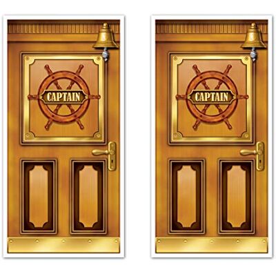 Beistle Cubiertas para puerta de crucero, 2 piezas, plástico, multicolor Beistle Cubiertas para puerta de crucero, 2 piezas, plástico, multicolor