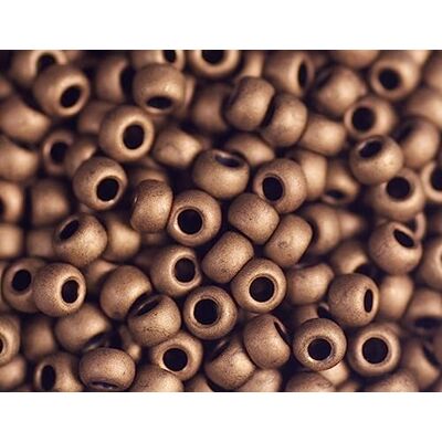 Toho Cuentas japonesas rocalla mate oro viejo oscuro 2,2mm.11/0 100gr. Toho Cuentas japonesas rocalla mate oro viejo oscuro 2,2mm.11/0 100gr.