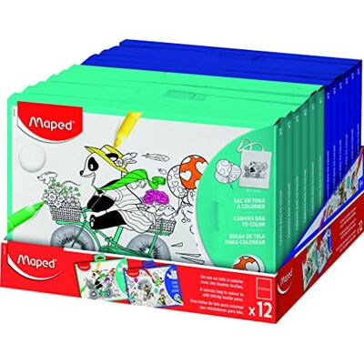 Maped Actividades para Colorear Bolsa de Tela para Colorear A Partir de 5 Años Ideal para Pintar con Rotuladores Lavables o Permanentes Tamaño de 30 x 20 cm Hecha con Poliéster Maped Actividades para Colorear Bolsa de Tela para Colorear A Partir de 5 Años Ideal para Pintar con Rotuladores Lavables o Permanentes Tamaño de 30 x 20 cm Hecha con Poliéster