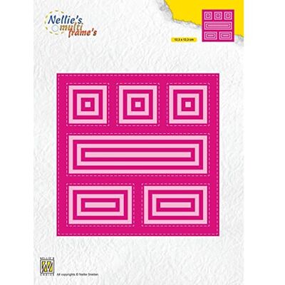 Nellie's Choice Cuadrado-31 Troqueles de Marco Múltiple-12,3 x 12,3 cm-para Hacer Tarjetas, Navidad, Scrapbooking, Manualidades, DIY, Rosa, 123x123mm Nellie's Choice Cuadrado-31 Troqueles de Marco Múltiple-12,3 x 12,3 cm-para Hacer Tarjetas, Navidad, Scrapbooking, Manualidades, DIY, Rosa, 123x123mm