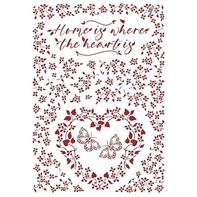 Stamperia Stencil G 8.27"X11.69"-Home Is Where, Provence Stamperia Stencil G 8.27"X11.69"-Home Is Where, Provence