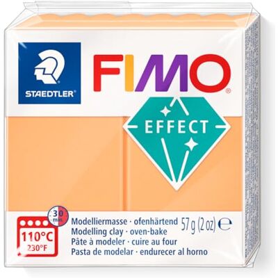 STAEDTLER 8010-401. Pasta para modelar con Tacto Efecto Piel Fimo Effect. 1 Bloque de 57 Gramos de Color Naranja neón. STAEDTLER 8010-401. Pasta para modelar con Tacto Efecto Piel Fimo Effect. 1 Bloque de 57 Gramos de Color Naranja neón.