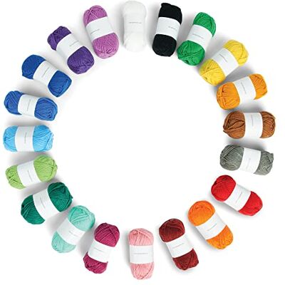 Caron Hilo acrílico Amigurumi, 20 colores, 58 m cada uno Caron Hilo acrílico Amigurumi, 20 colores, 58 m cada uno